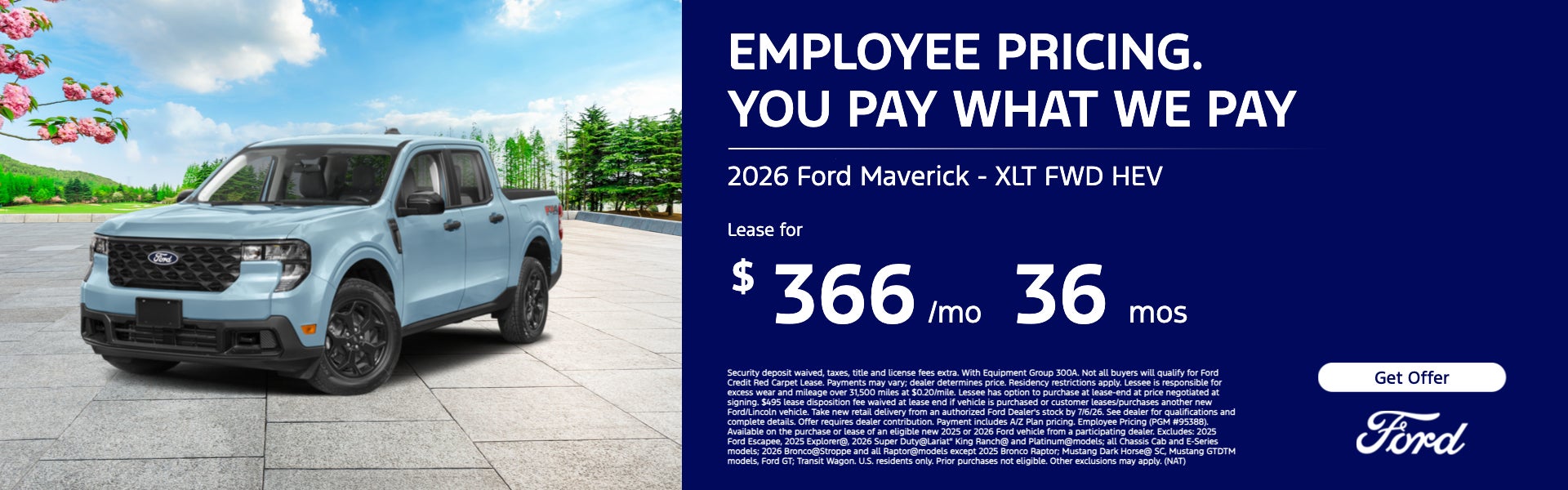 EMPLOYEE PRICING. YOU PAY WHAT WE PAY