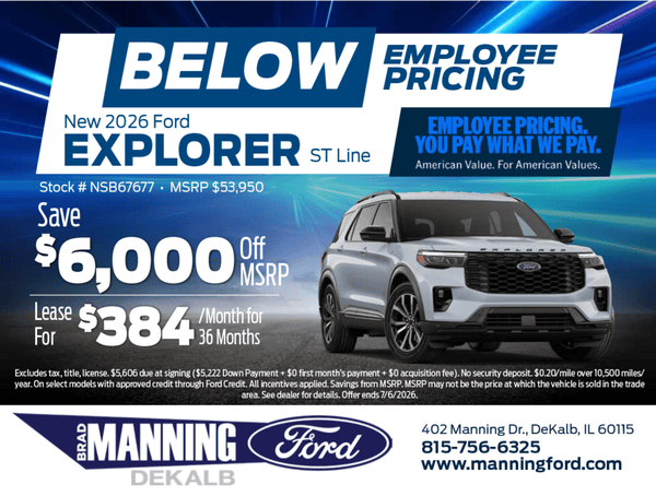New Gray 2026 Ford Explorer ST Line